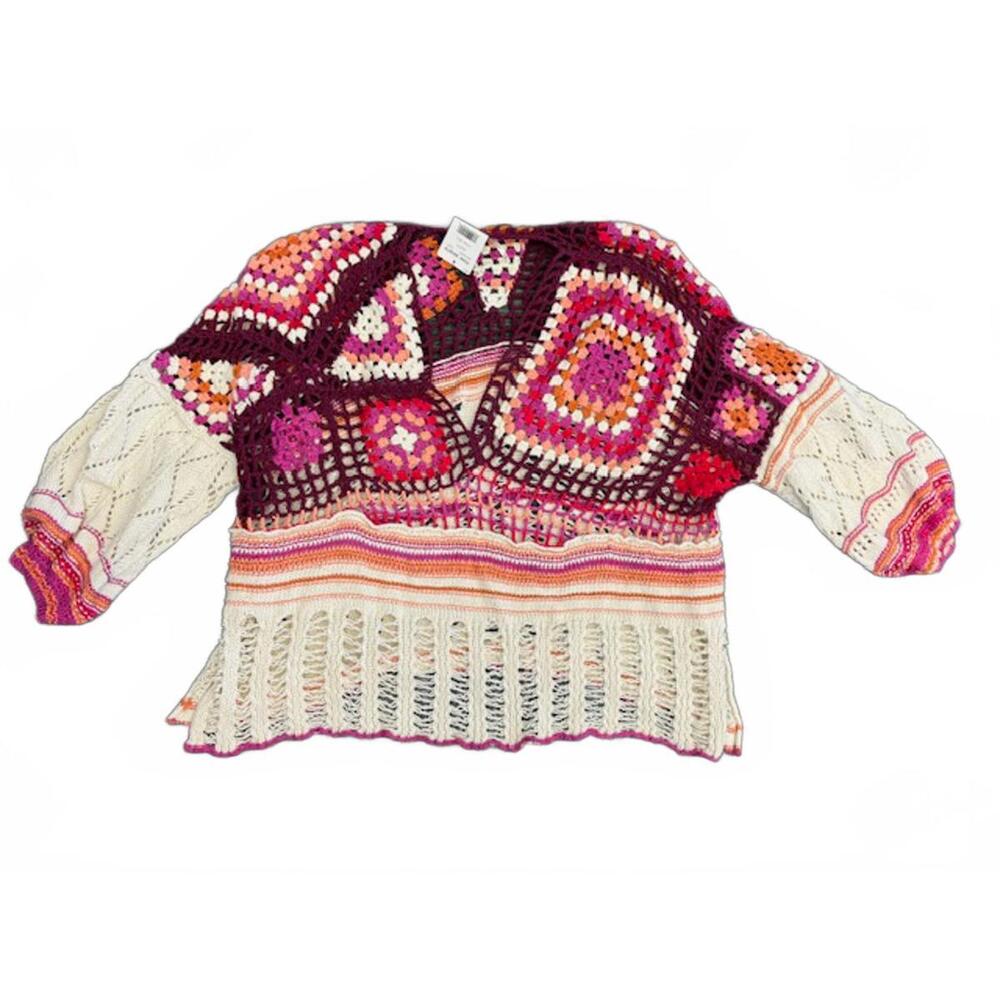 FREE PEOPLE- Call Me Crochet Top NWT M/L